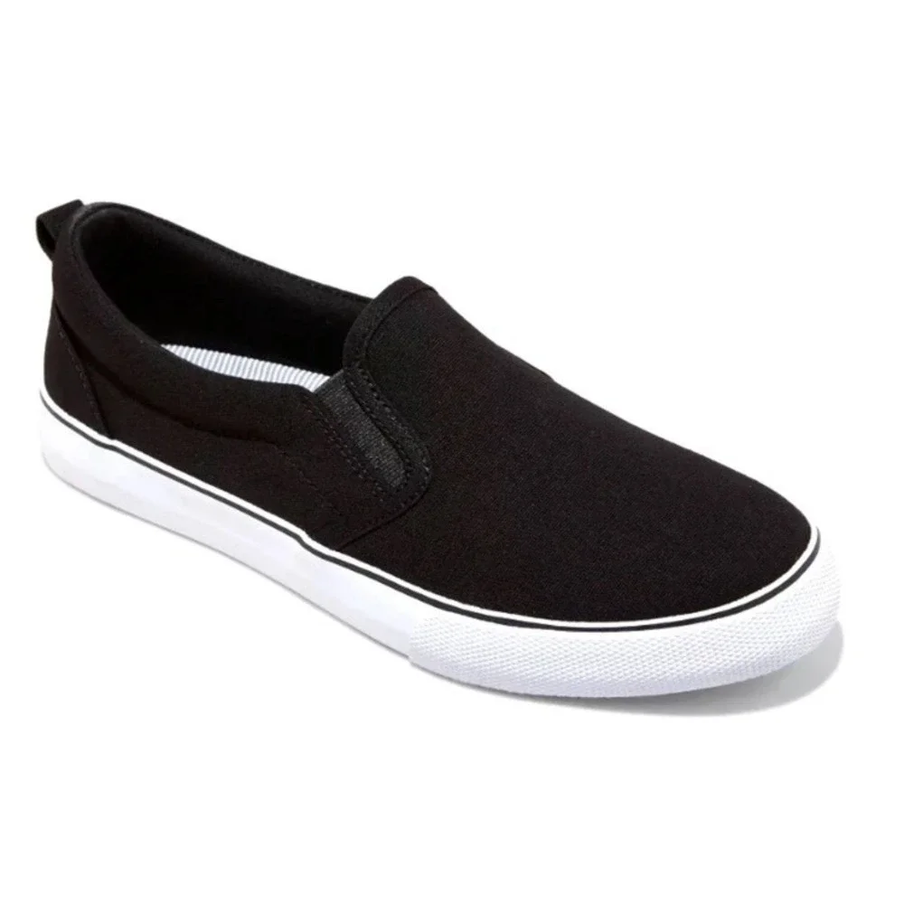 A New Day Women's Millie Twin Gore Apparel Sneakers Slip- On Black 7